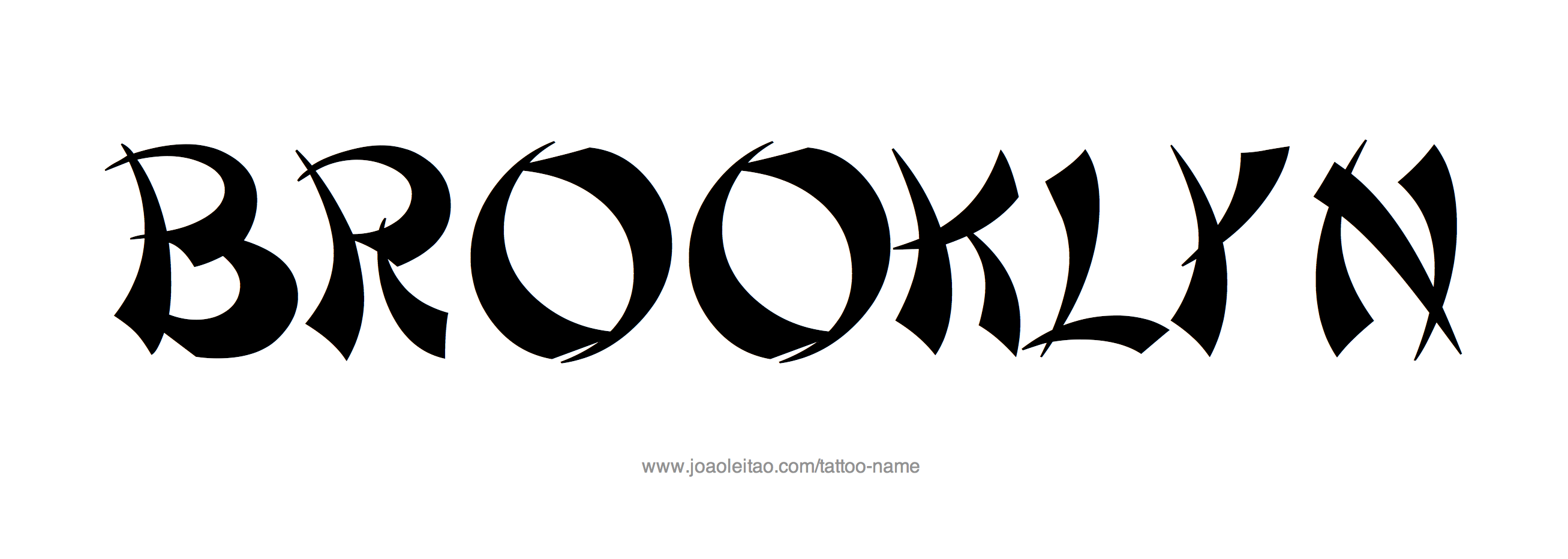 Brooklyn Name Tattoo Designs